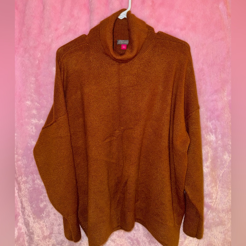 Women's Brown Turtleneck Sweater
